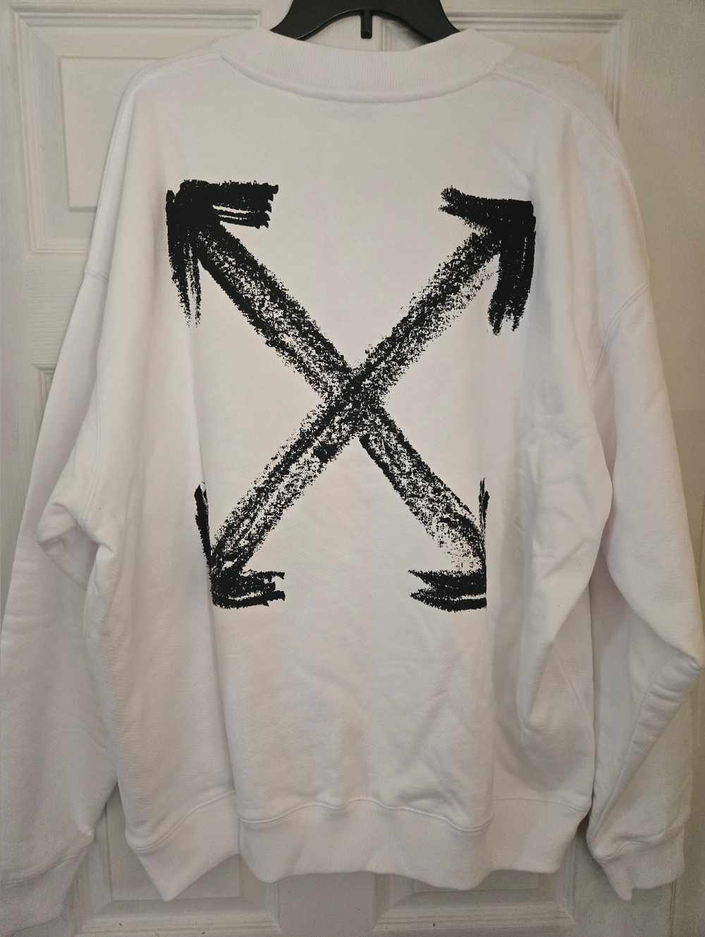 Off-White Chalk Arrow Skate Crewneck Size XL NWT Authentic Streetwear - Picture 3 of 6
